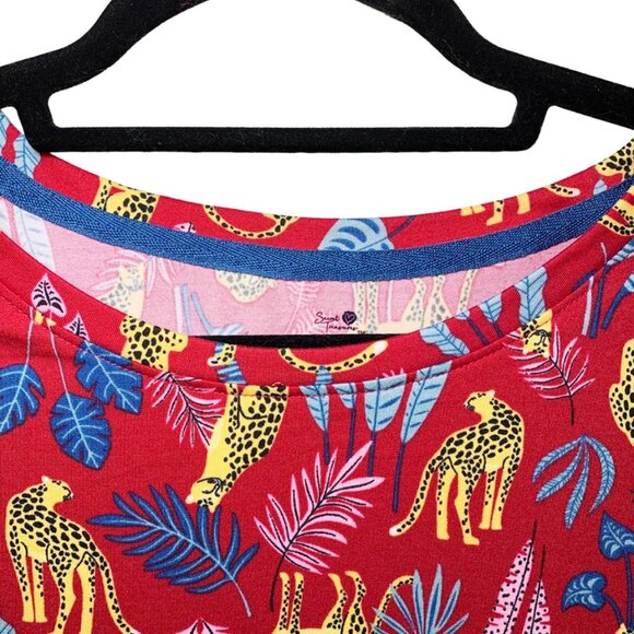 SECRET TREASURES 2 Piece Cheetah Pajama Set - Picture 5 of 9